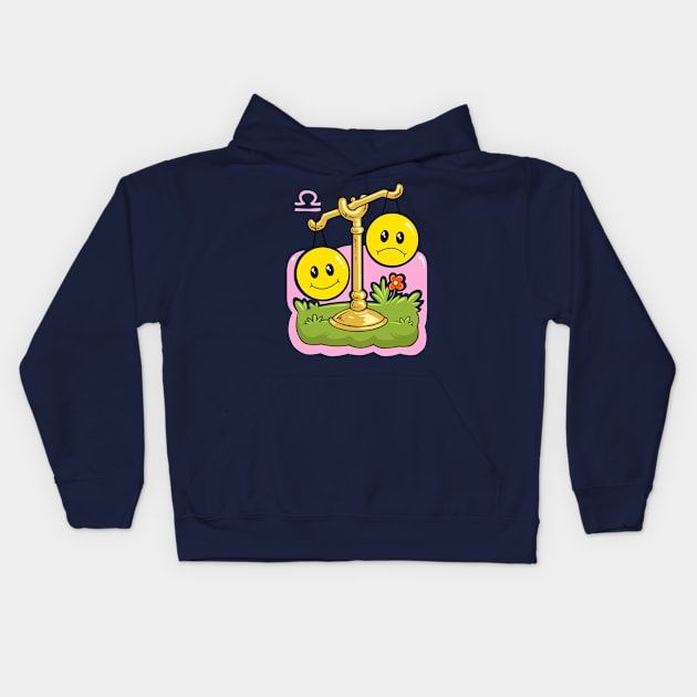 Smiley Libra Kids Hoodie by SpageGiant